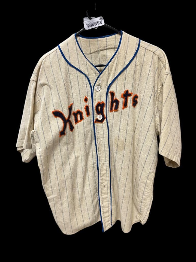 MOVIE PROP JERSEY FROM AN EXTRA FROM THE MOVIE "THE NATURAL" STARRING ROBERT REDFORD (1 of 8)