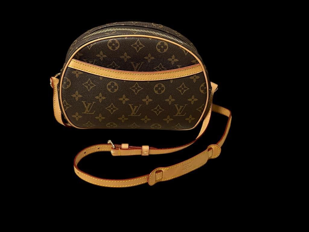 MARKED "LOUIS VUITTON" MONOGRAM BLOIS PM BROWN LADIES CROSSOVER BAG (1 of 11)