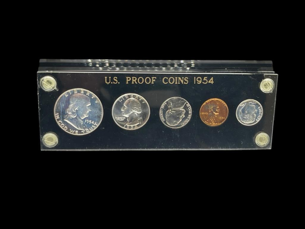 1954 U.S. PROOF SET IN CAPITAL PLASTIC HOLDER (1 of 9)
