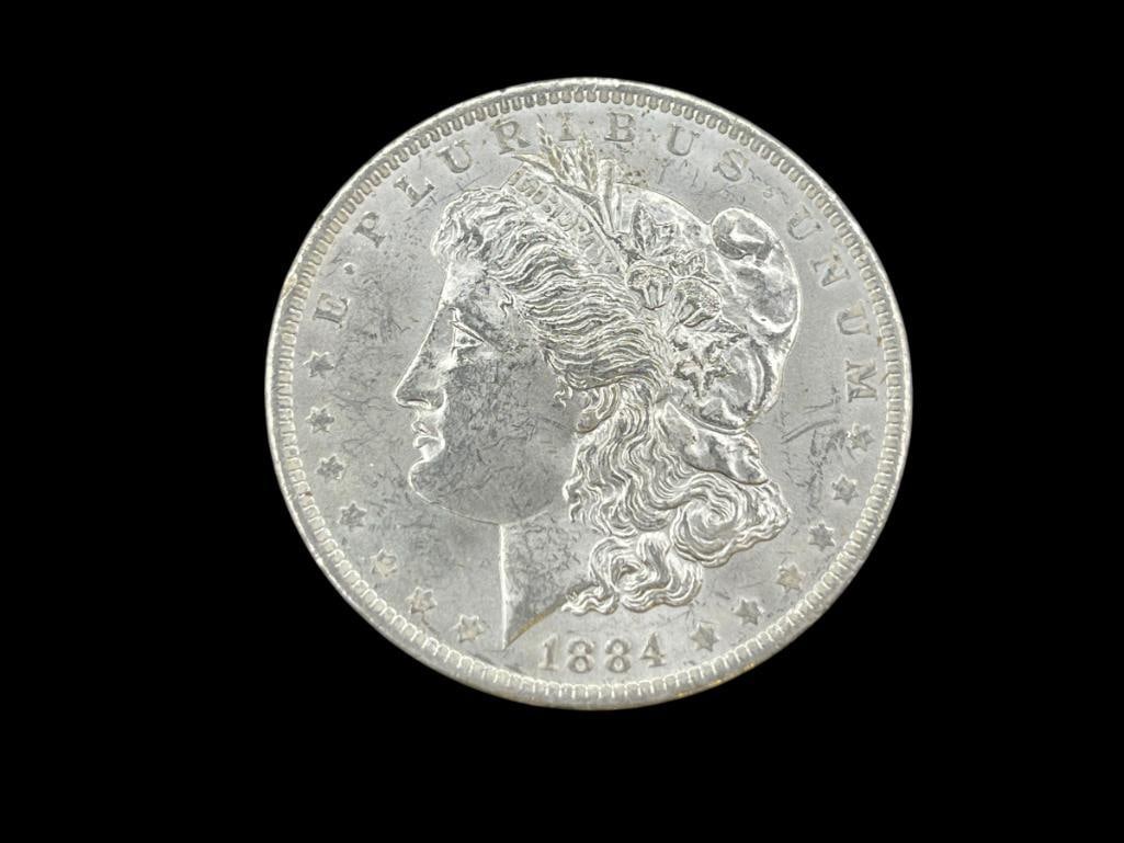 1884-O U.S. MORGAN SILVER DOLLAR BU (1 of 6)
