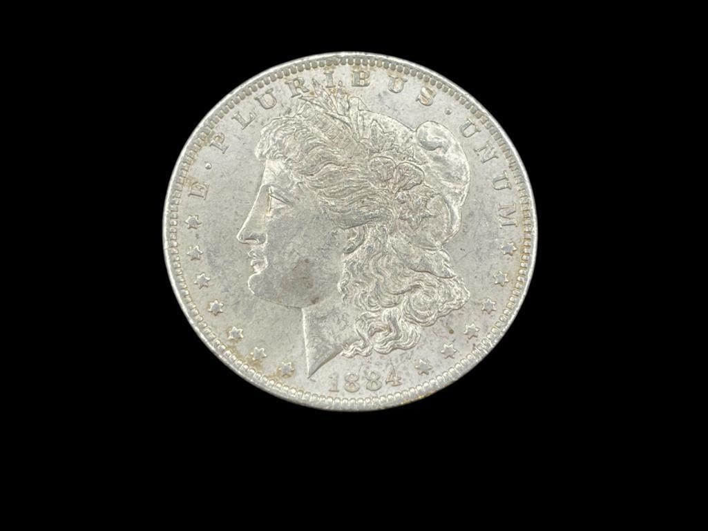 1884-O U.S. MORGAN SILVER DOLLAR AU (1 of 6)