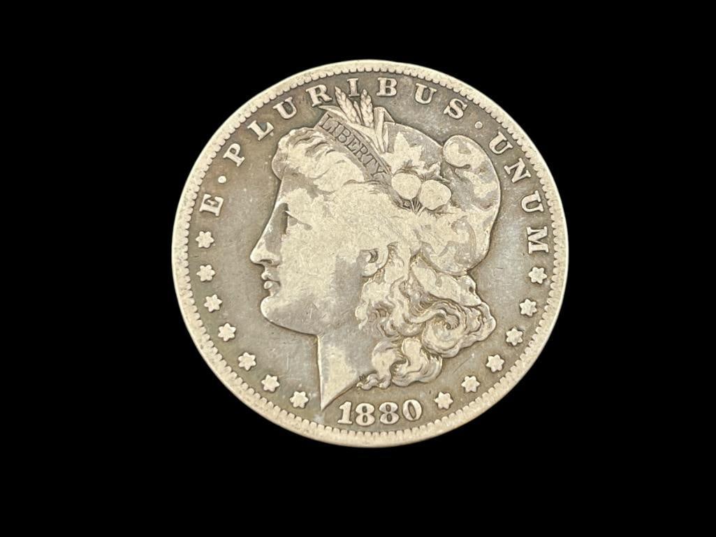 1880-CC U.S. MORGAN SILVER DOLLAR (1 of 6)