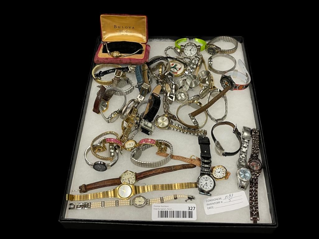 ASSORTED LADIES WRISTWATCHES INCLUDING GOLD FILLED DESIGNS, SOME VINTAGE, DESIGNER BRANDS, AND MORE (1 of 10)