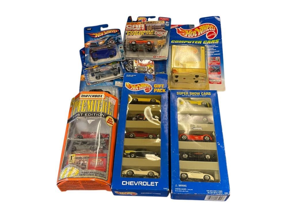HOTWHEELS AND MATCHBOX 1:64 DIE-CAST MODEL TOY CARS INCLUDING TWO 5-CAR PACKS (1 of 10)