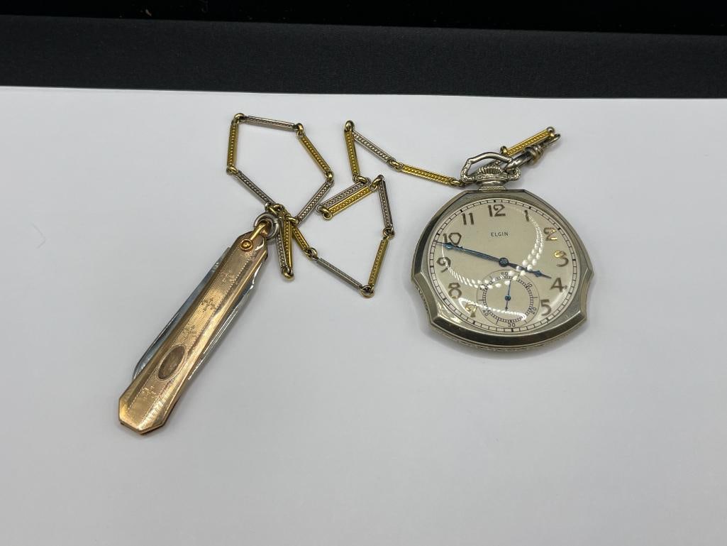 ANTIQUE 1926 ELGIN 17 JEWELS POCKET WATCH (1 of 7)