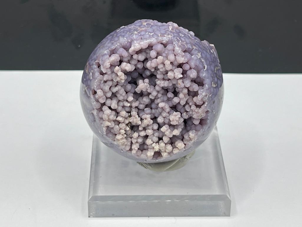 GRAPE AGATE SPHERE GEOLOGICAL SPECIMEN MINED IN MANAKARRA REGION, SULAWESI ISLAND, INDONESIA (1 of 7)