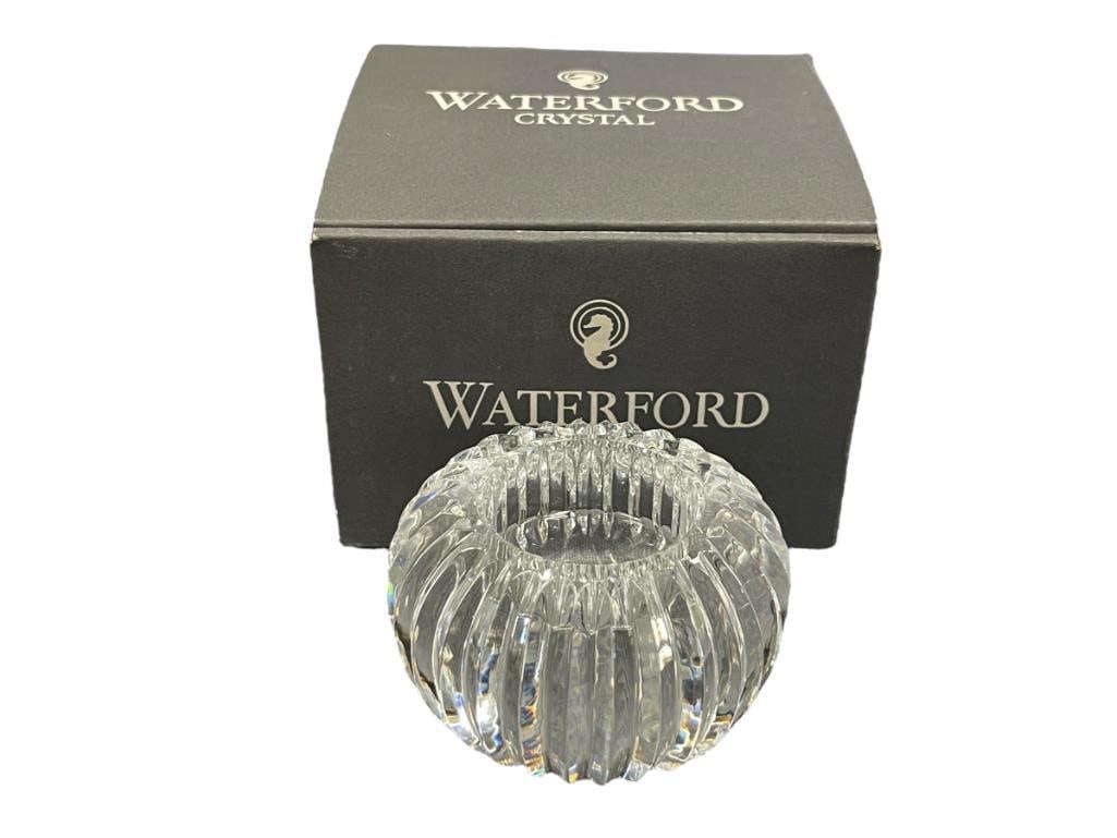 WATERFORD CRYSTAL FINE IRISH CRYSTAL CANDLE / VOTIVE HOLDER WITH ORIGINAL BOX (1 of 7)
