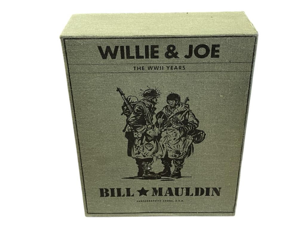 "WILLIE & JOE THE WII YEARS" BY BILL MAULDON TWO VOLUME SET: INCLUDES HARD CASE BOOK JACKET, PUBLISHED BY FANTAGRAPHICS BOOKS COPY RIGHT 2008 8 1/4" X 10 1/4"
