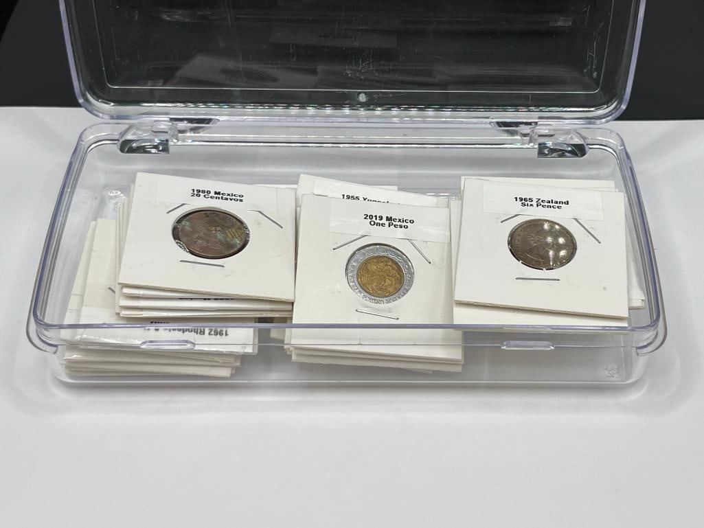 ASSORTED FOREIGN COINS FROM ALL OVER THE WORLD (1 of 12)