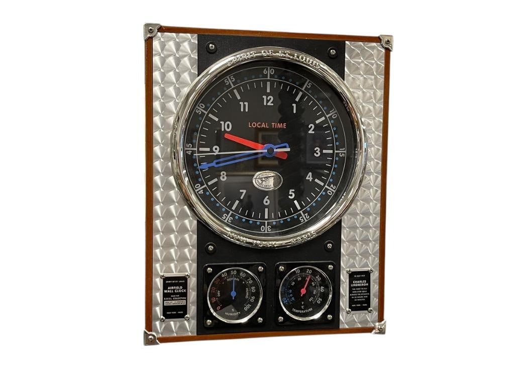 SPIRIT OF S LOUIS AIRFIELD WALL CLOCK AVIATION GAUGES STYLED WALL CLOCK (1 of 6)