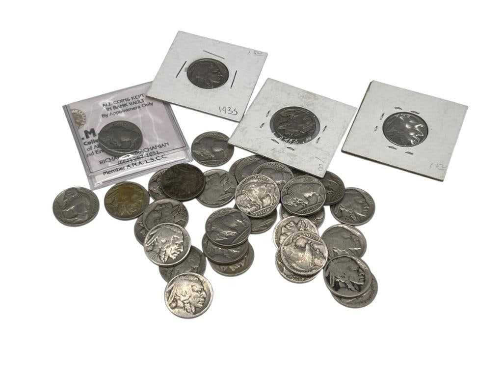 ASSORTED U.S. BUFFALO NICKELS (1 of 9)