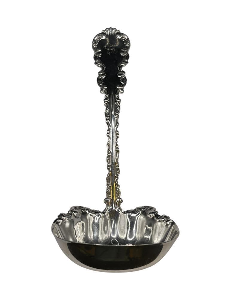 ANTIQUE 1891 STERLING SILVER ART NOUVEAU STERLING SILVER SERVING LADLE (1 of 8)