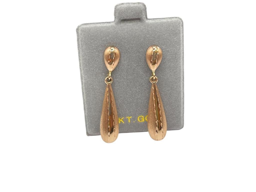 14K ROSE GOLD DROP EARRINGS (1 of 5)