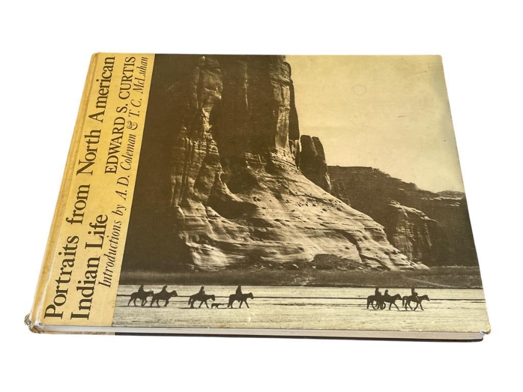 EDWARD S. CURTIS 1972 "PORTRAITS FROM THE NORTH AMERICAN INDIAN LIFE" LARGE PICTORAL BOOK (1 of 11)