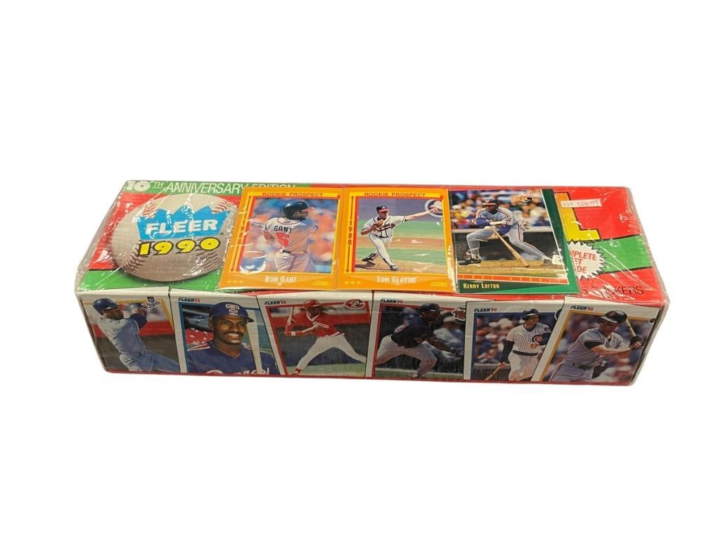 1990 FLEER 10TH ANNIVERSARY MLB BASEBALL CARD SET WITH STICKERS FACTORY SEALED (1 of 7)