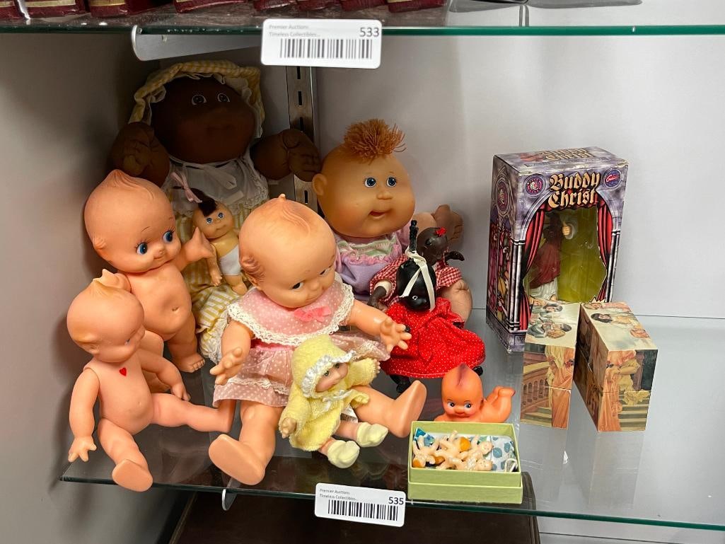 COLLECTIBLE RUBBER BODY DOLLS INCLUDING KEWPIE DOLLS, CABBAGE PATCH, AND MORE (1 of 6)