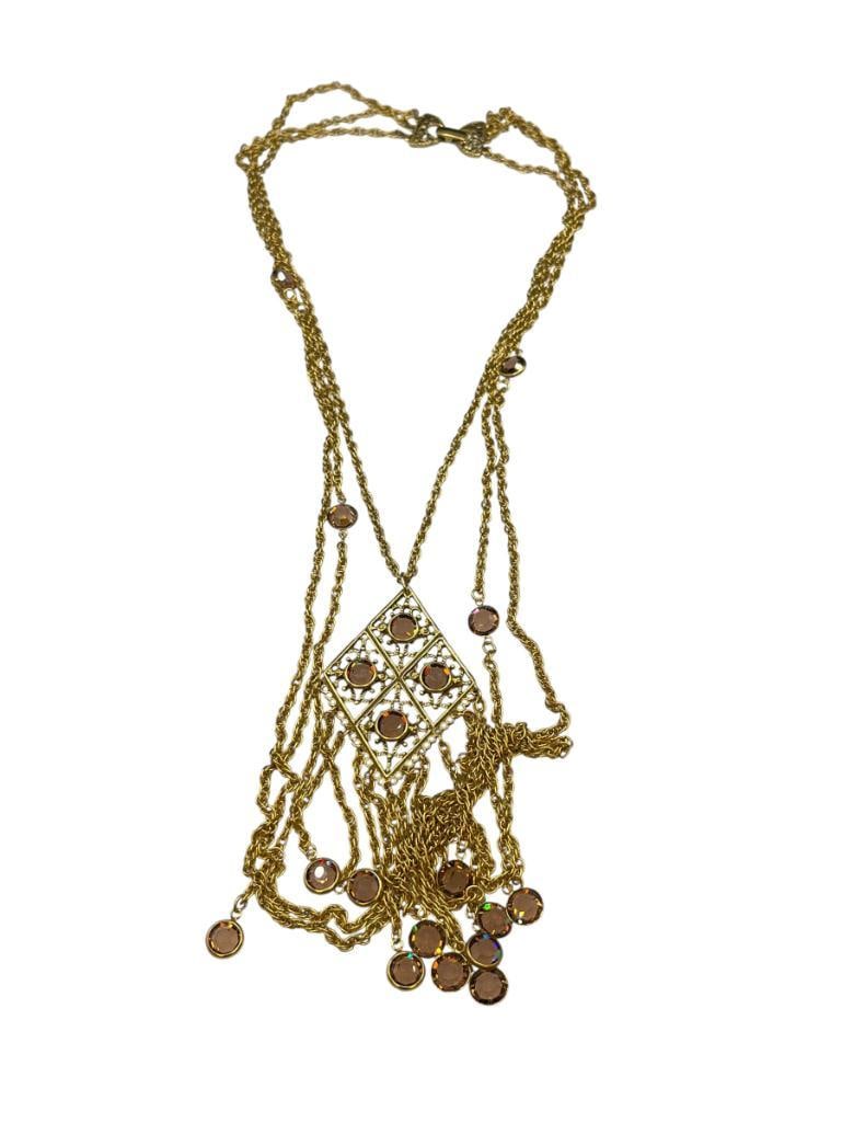 GOLDETTE COSTUME JEWELRY NECKLACE: UP TO 32" STRANDS