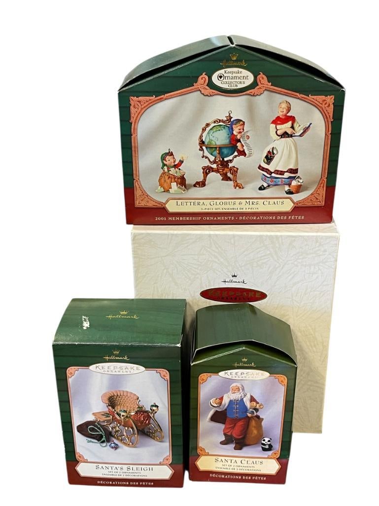 HALLMARK KEEPSAKE HOLIDAY MR & MRS CLAUS ORNAMENTS, MEMEBRSHIP ORNAMENTS, AND MINIATURE ORNAMENTS (1 of 12)
