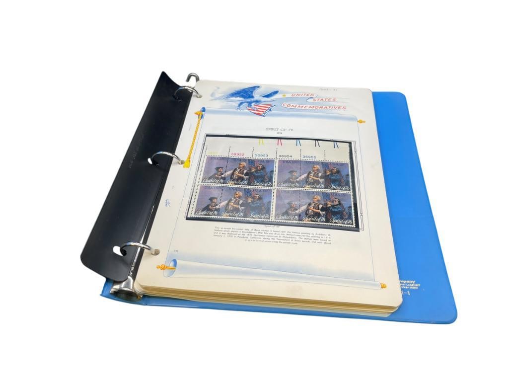 U.S. COMMEMORATIVE STAMP BINDER SET FROM 1976 - 1978 INCLUDING "SPIRIT OF 76" (1 of 15)