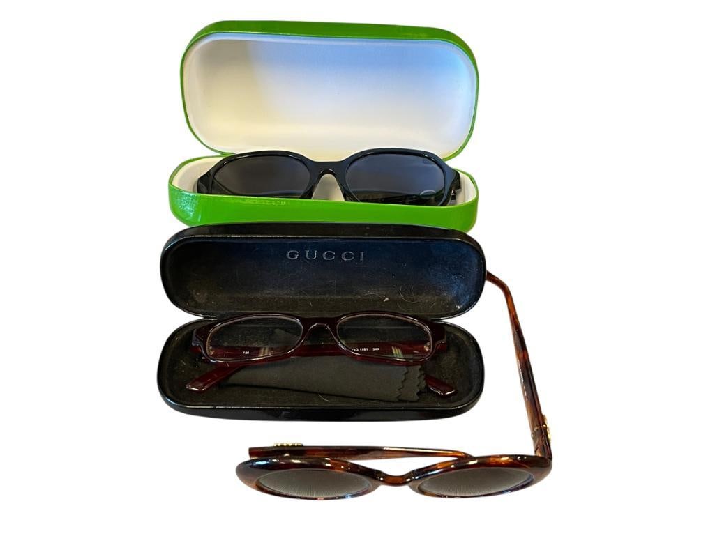 MARKED "GUCCI", "CHANNEL", AND "KATE SPADE" WOMANS DESIGNER SUNGLASSES AND FASHION EYE GLASSES (1 of 14)