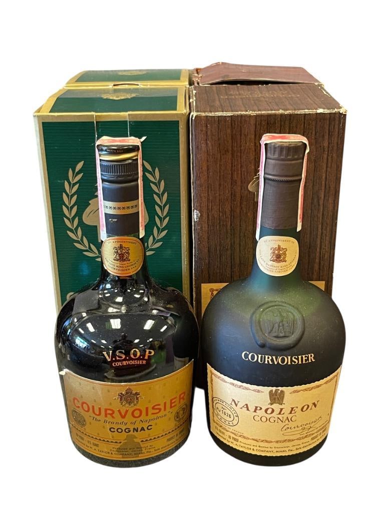 COURVOISIER VSOP AND NAPOLEAN COURCOISIER COGNAC 80 PROOF 4/5 QUART BOTTLES (1 of 13)