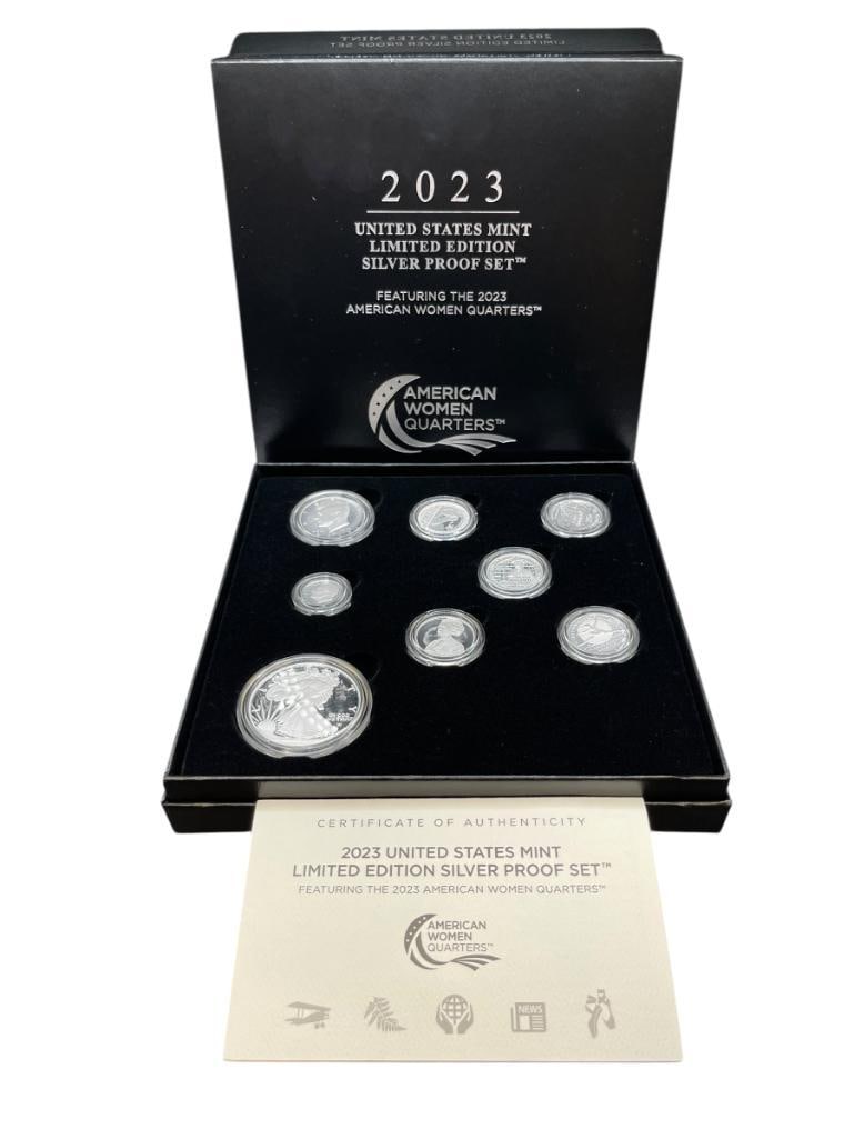 2023 U.S. MINT LIMITED EDITION SILVER PROOF SET FEATURING AMERICAN WOMEN QUARTERS (1 of 14)