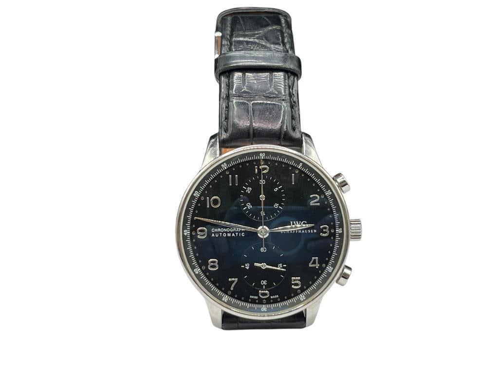 GENTLEMEN'S INTERNATIONAL WATCH COMPANY SCHAFFHAUSEN CHRONOGRAPH AUTOMATIC WRISTWATCH (1 of 7)