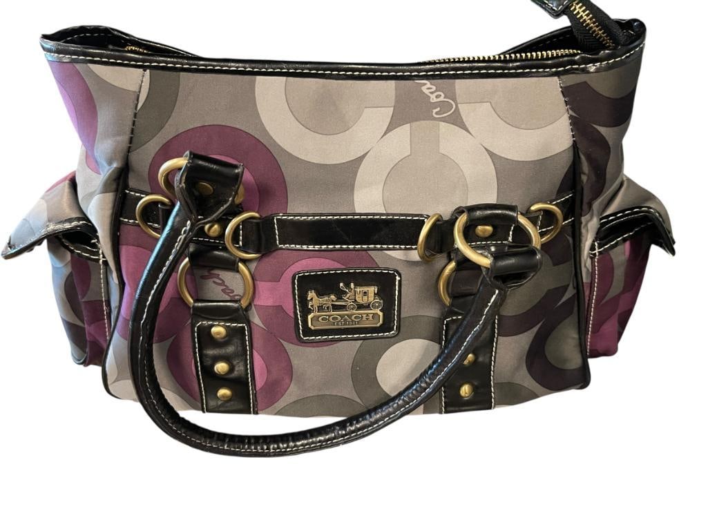 MARKED "COACH" MADISON SOPHIA SATEEN DESIGNER FASHION PURSE (1 of 10)