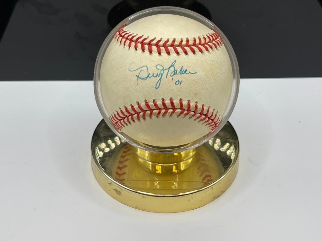 MLB SAN FRANCISCO GIANTS DUSTY BAKER AUTOGRAPHED BASEBALL DATED "01" (1 of 4)
