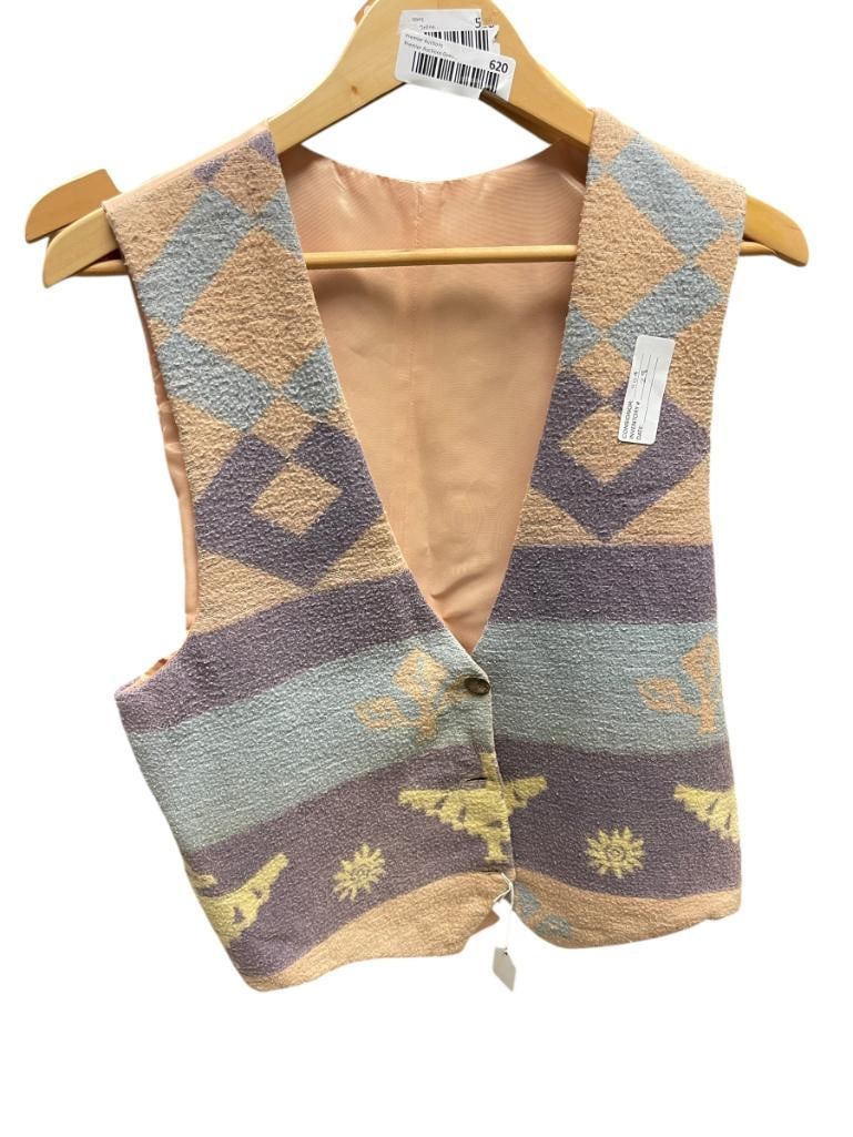 THREE VESTS CAMP BLANKET VEST, TURKEY CARPET VEST, AND VINTAGE RED SUEDE VEST (1 of 10)