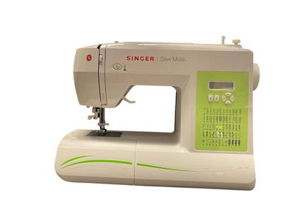 SINGER SEW MATE MODEL 5400 MODERN COMPUTERIZED SEWING MACHINE: INCLUDES TRAVEL BAG, POWER CORDS, AND PEDAL 16" W