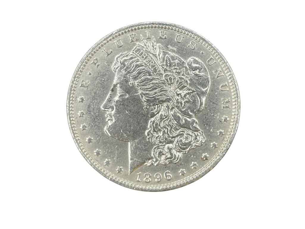 1896 U.S. MORGAN SILVER DOLLAR AU (1 of 7)