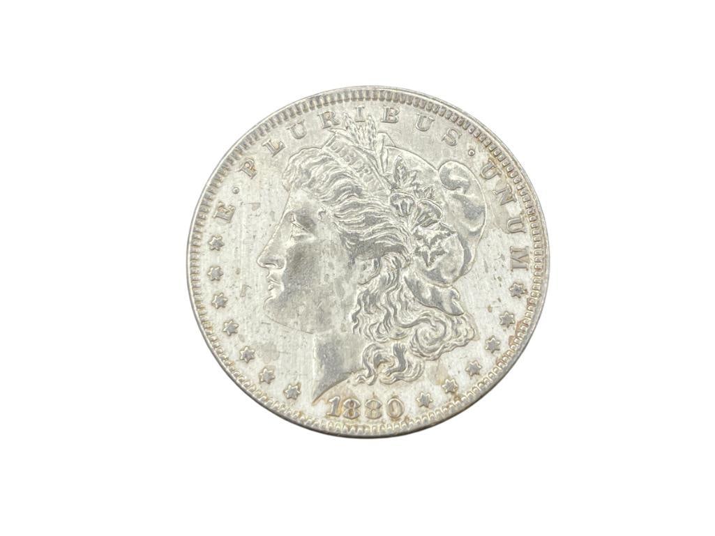 1880 U.S. MORGAN SILVER DOLLAR (1 of 7)