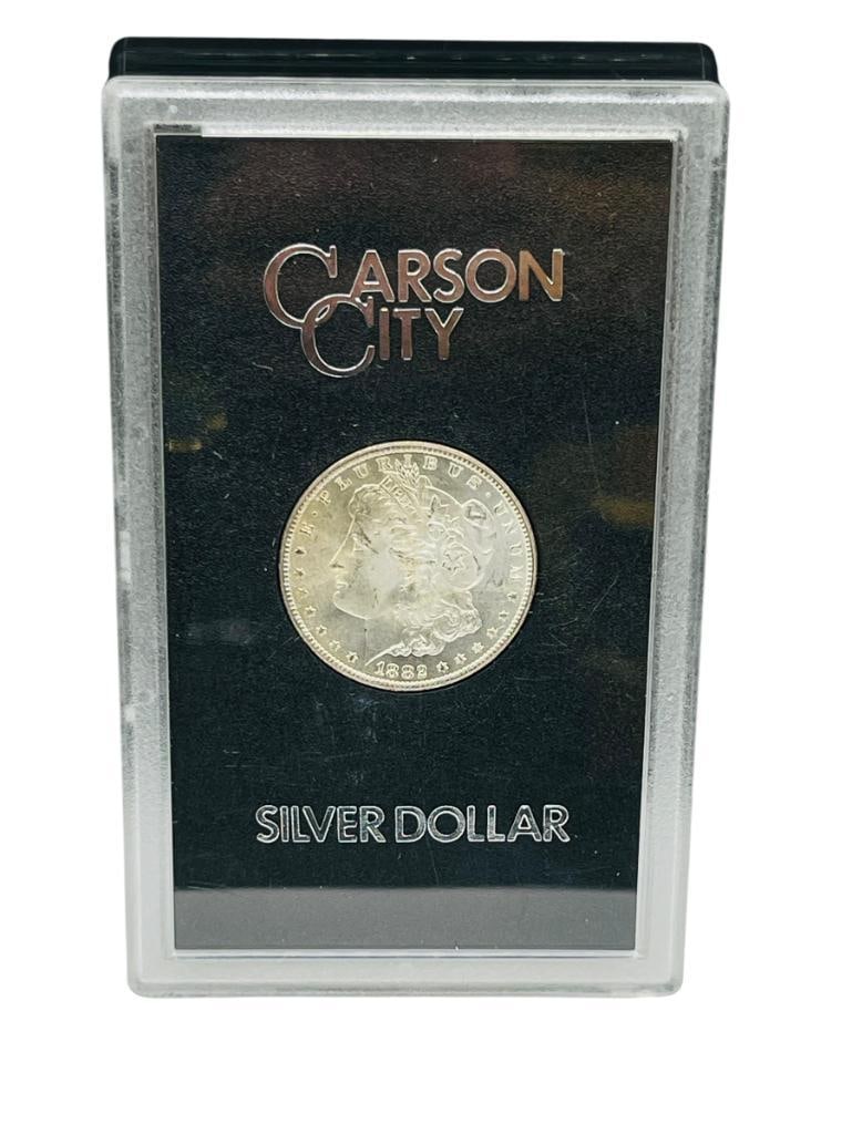 1882-CC U.S. MORGAN SILVER DOLLAR GSA HOARD BLACK CASE (1 of 11)