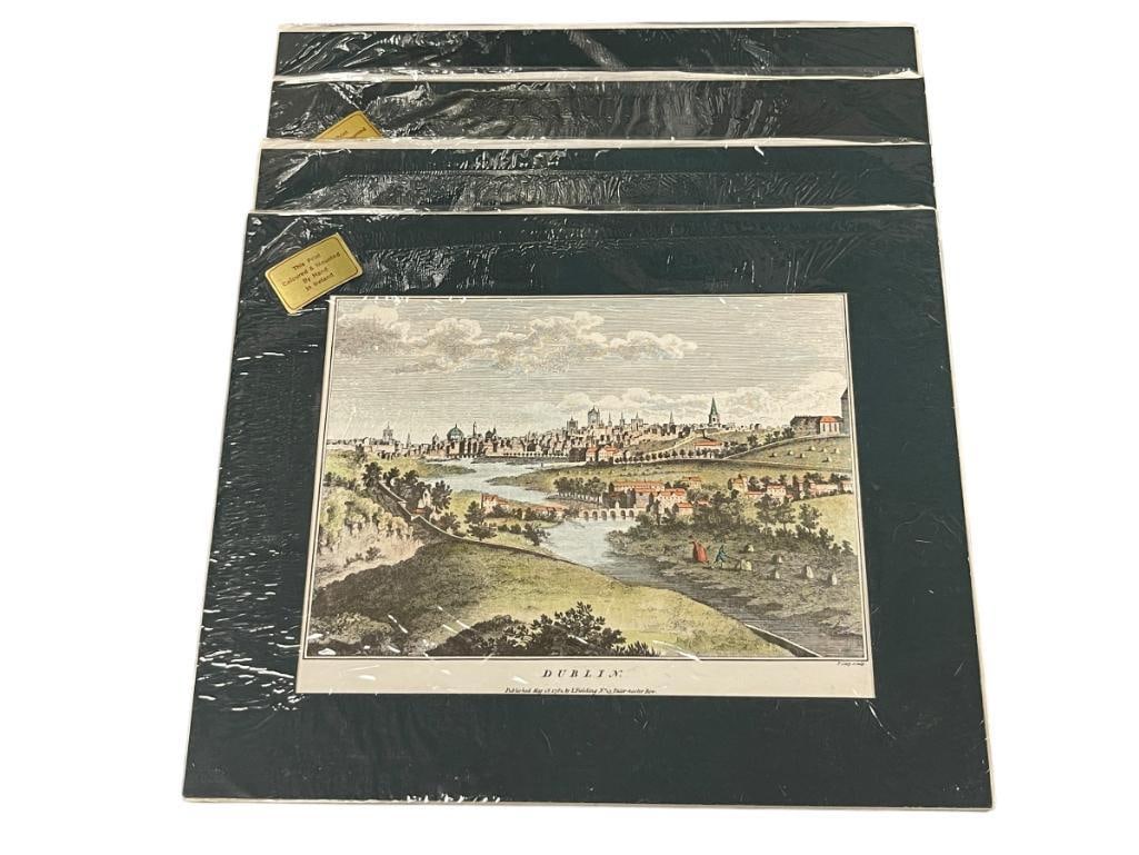 FOUR HAND COLORED DUBLIN, IRELAND LANDSCAPE SCENES (1 of 12)
