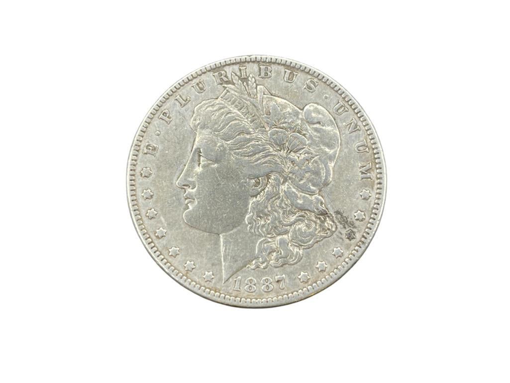 1887 U.S. MORGAN SILVER DOLLAR (1 of 7)