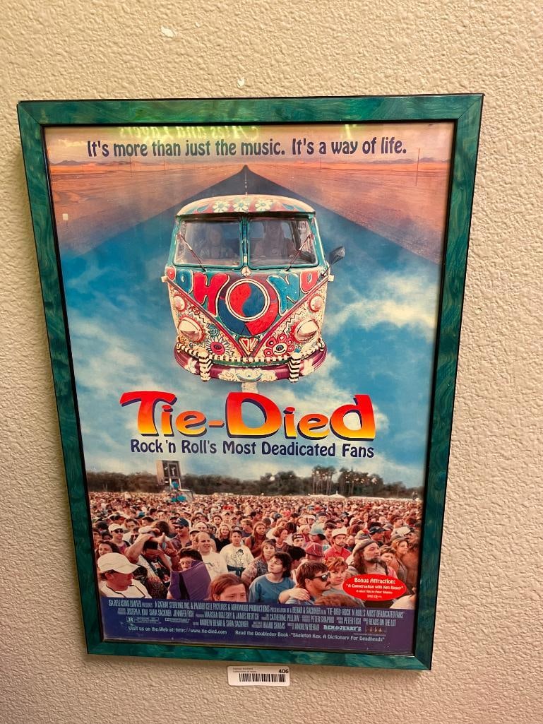 1994 TIE-DIED ROCK 'N ROLLS MOST DEDICATED FANS PROMOTIONAL MOVIE POSTER (1 of 7)