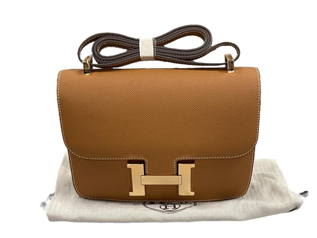 MARKED "HERMES" CONSTANCE MINI CROSSBODY DESIGNER FASHION BAG (1 of 11)