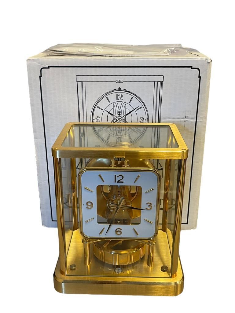 1985 VINTAGE JAEGER-LECOULTRE ATMOS CLOCK MODEL 540 SERIAL NO. 636964 24K FINISH 13 JEWEL (1 of 13)