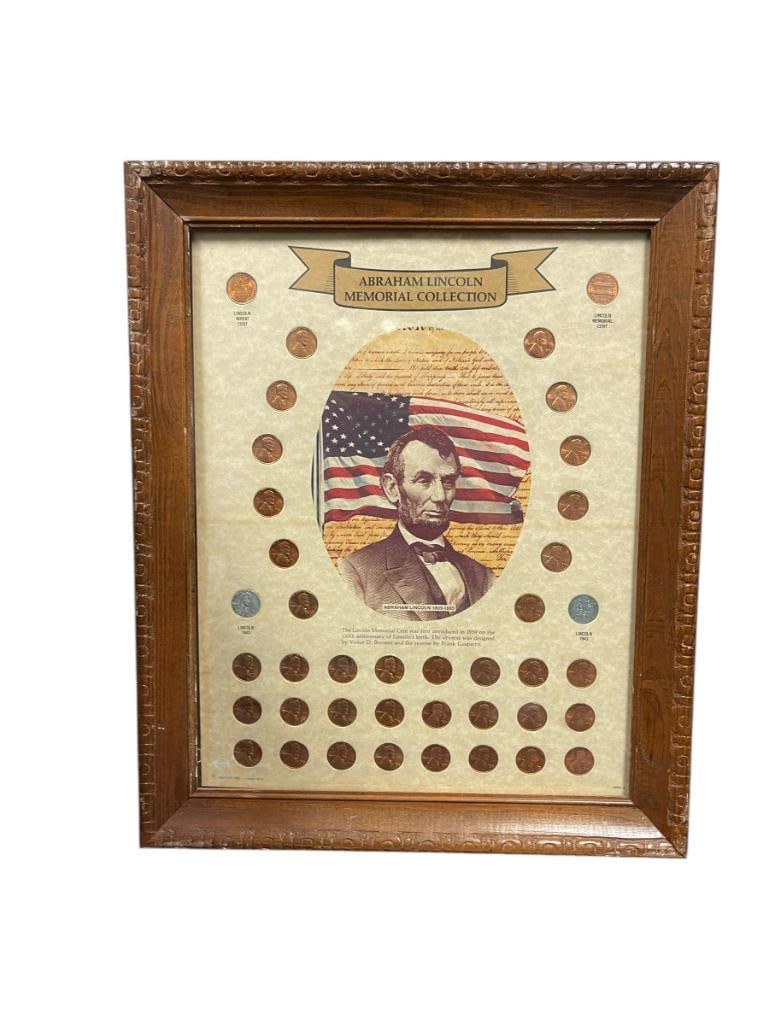 "ABRAHAM LINCOLN MEMORIAL COLLECTION" FEATURING 40 BU LINCOLN CENTS (1 of 8)