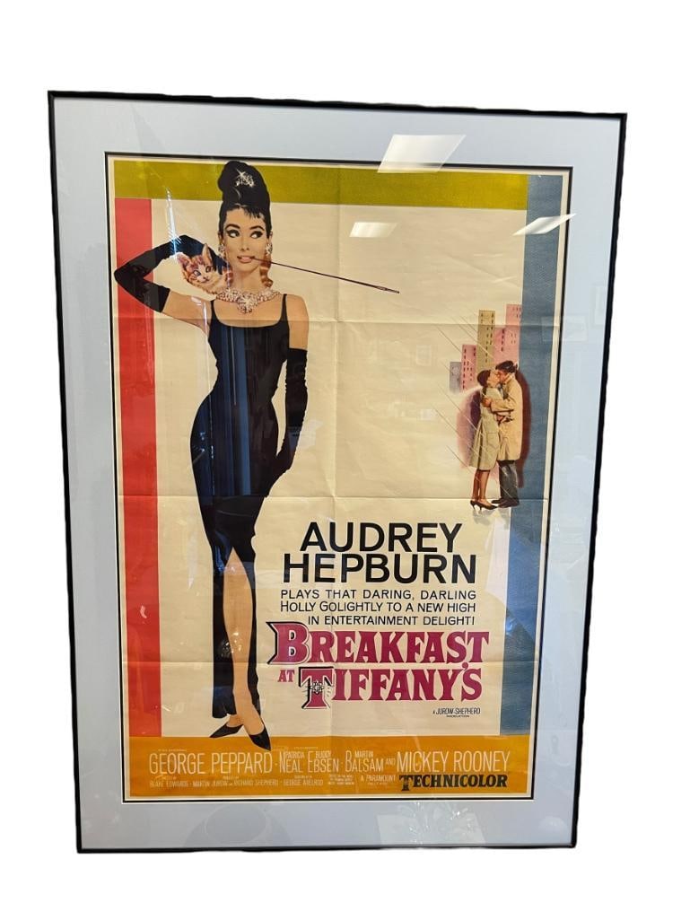 1961 BREAFAST AT TIFFANY'S ORIGINAL ADVERTISING CLASSIC MOVIE POSTER STARRING AUDREY HEPBURN (1 of 12)