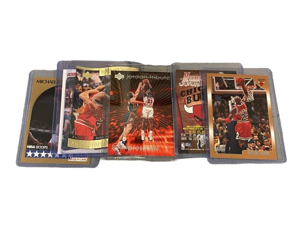 1980 ANND 1990'S MICHAEL JORDAN BASKETBALL NBA SPORT PLAYER CARDS (1 of 20)