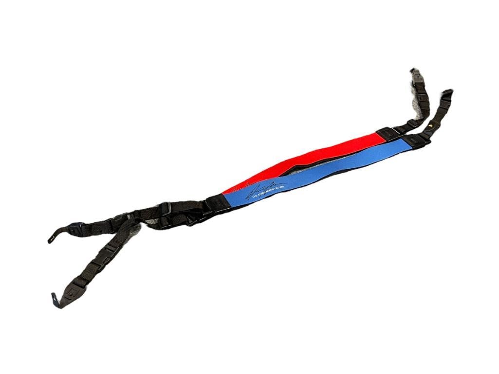 OP / TECH ANSEL ADAMS GALLERY STRETCH CAMERA STRAPS IN BLUE AND RED (1 of 7)