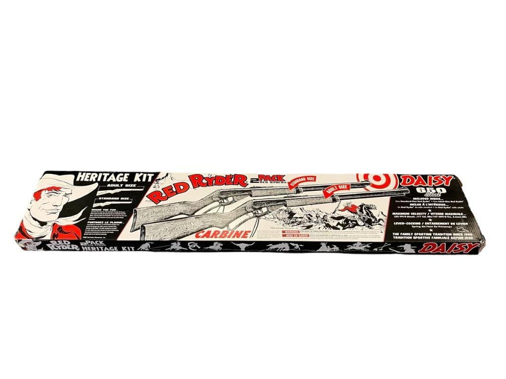 RED RYDER 2-PACK HERITAGE KIT ADAISY 650 CRBINE BB RIFLES ADULT AND STANDARD SIZE (1 of 13)