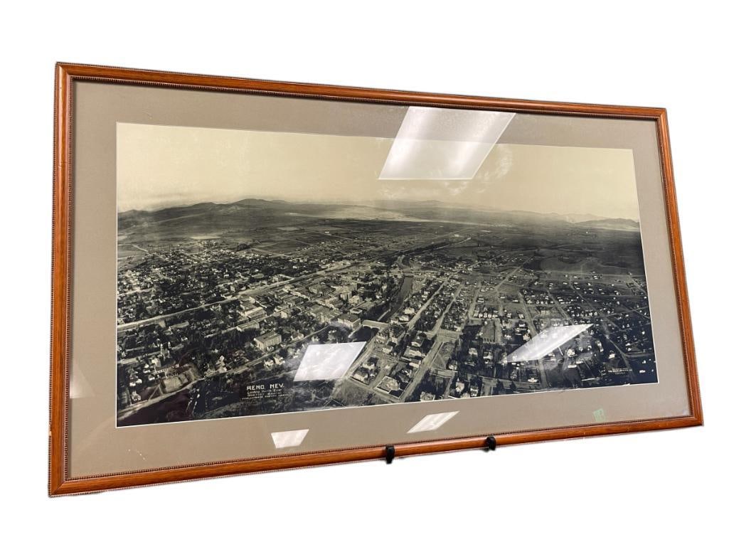 ENLARGED PHOTO-PRINT OF A 1900'S PHOTOGRAPH OF TWON SCENE RENO, NV LOOKING NORTHEAST (1 of 12)