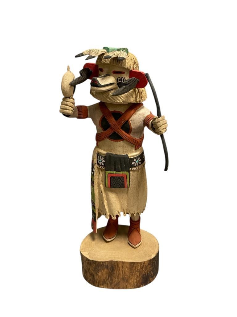 IRIS YOUVELLA HOPI NATIVE AMERICAN KACHINA DOLL WHITE BEAR KACHINE / MEDICINE KACHINE 1ST MESA, AZ (1 of 8)