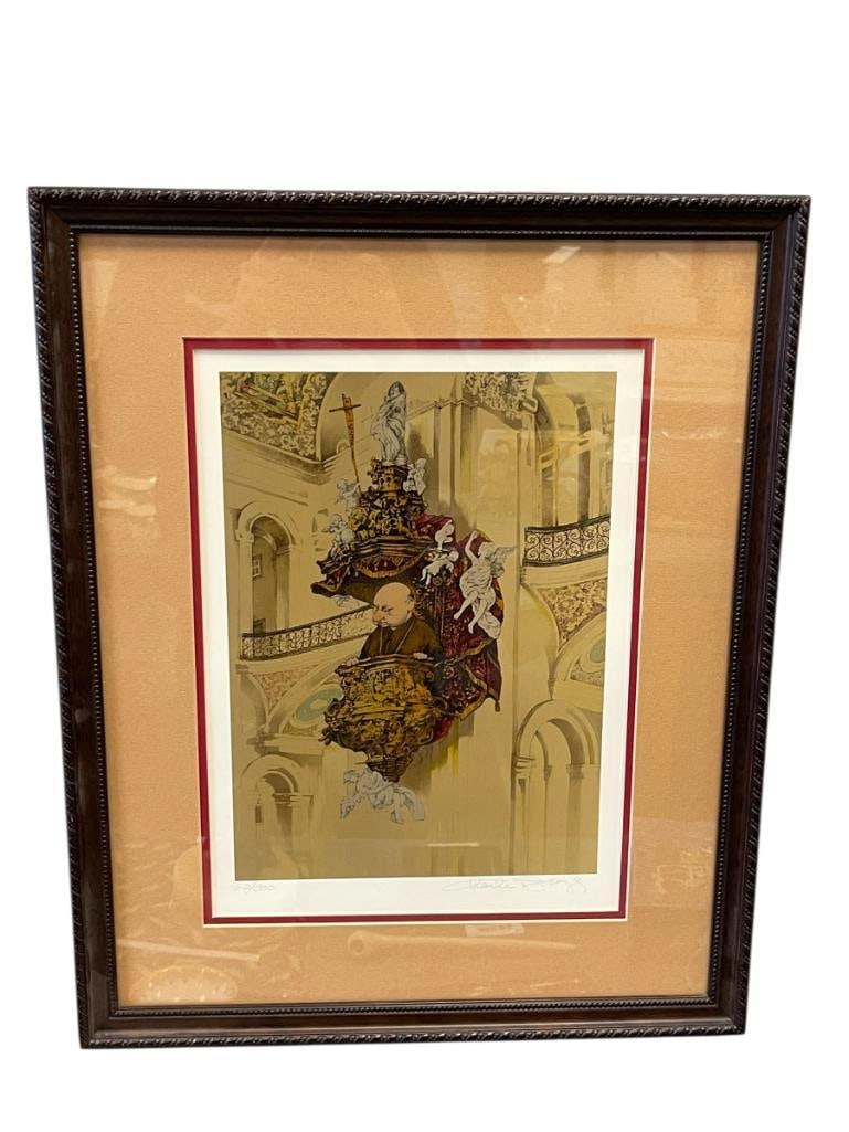 CHARLES BRAGG LIMITED EDITION LITHOGRAPH TITLED THE OBSERVER NO. 62/300 (1 of 10)