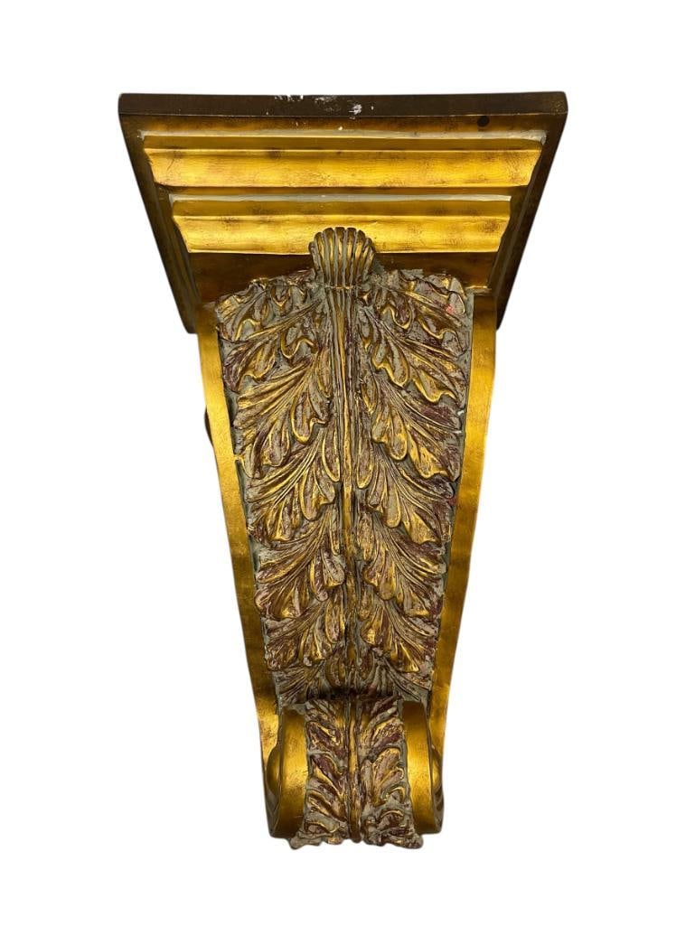 FLORENTINE ACANTHUS LEAVES WALL BRACKET / SCONCE (1 of 8)