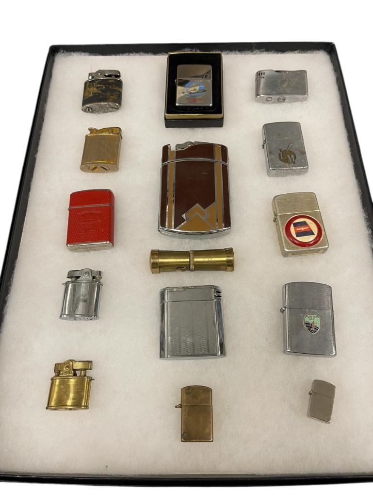 15 VINTAGE LIGHTERS WELLINGTON, ZIPPO, OMEGA, CHAMP, PACTON, AND OTHER MAKERS (1 of 9)