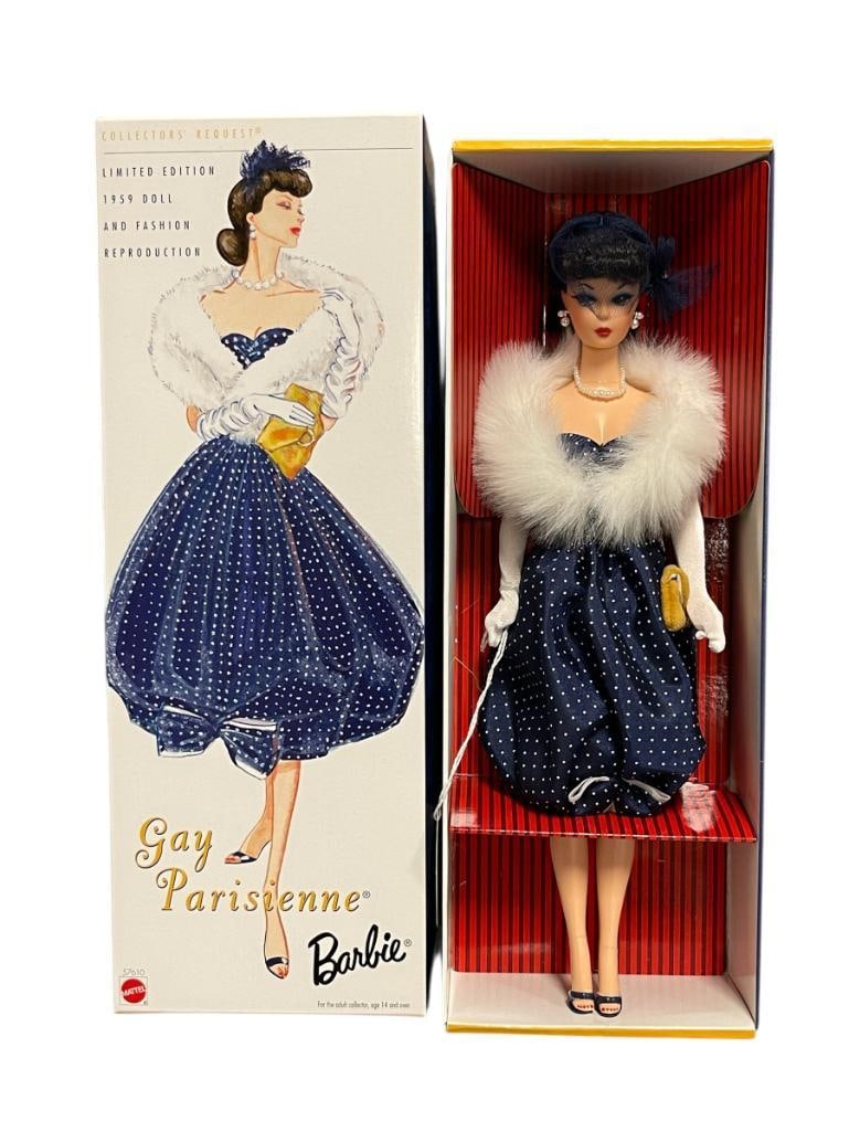 2002 BARBIE MATTEL COLLECTOR'S EDITION 1959 FASHION REPRODUCTION DOLL GAY PARISIENNE (1 of 9)